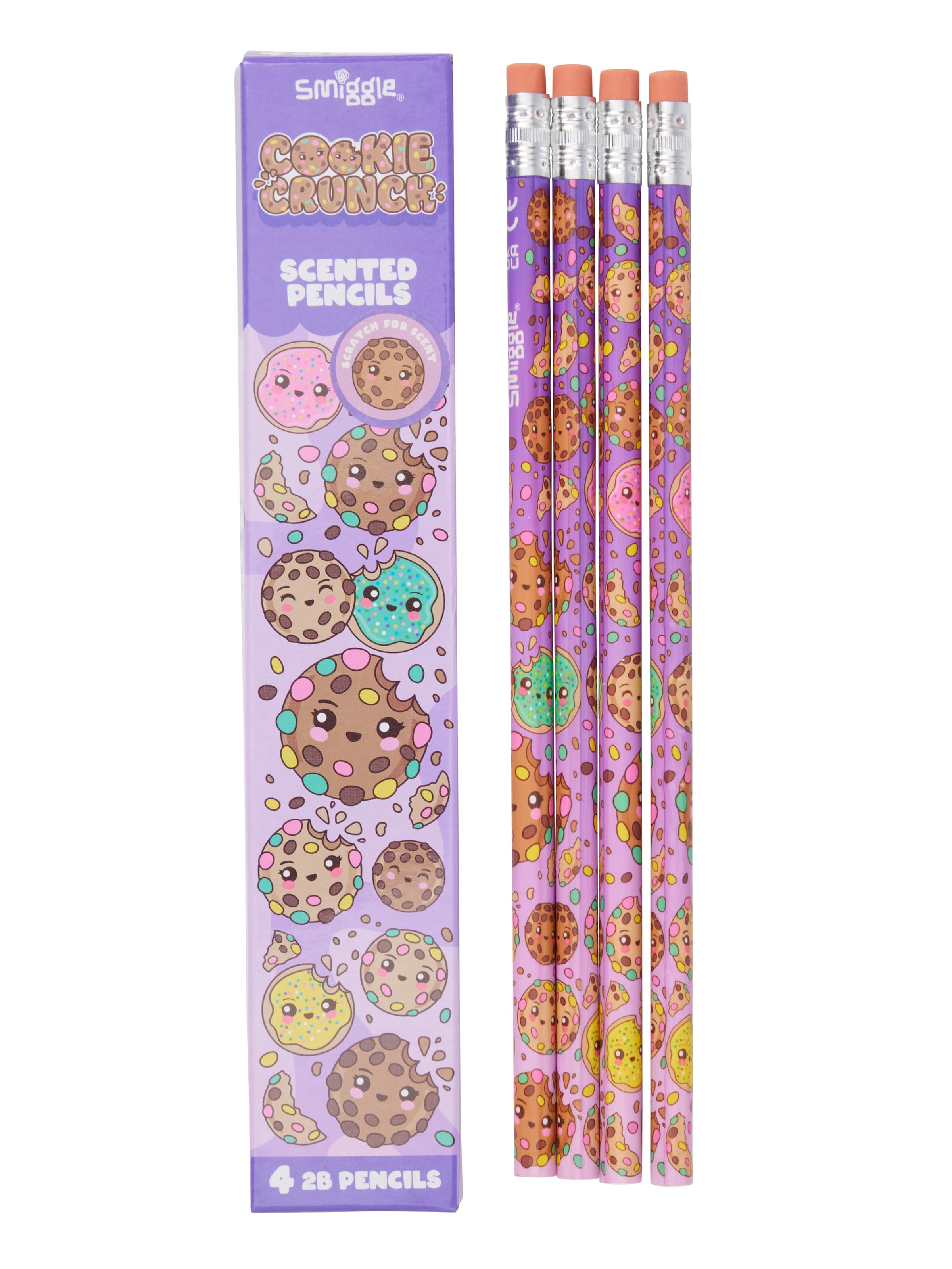 Smiggle - Set de 4 Lápices Perfumados