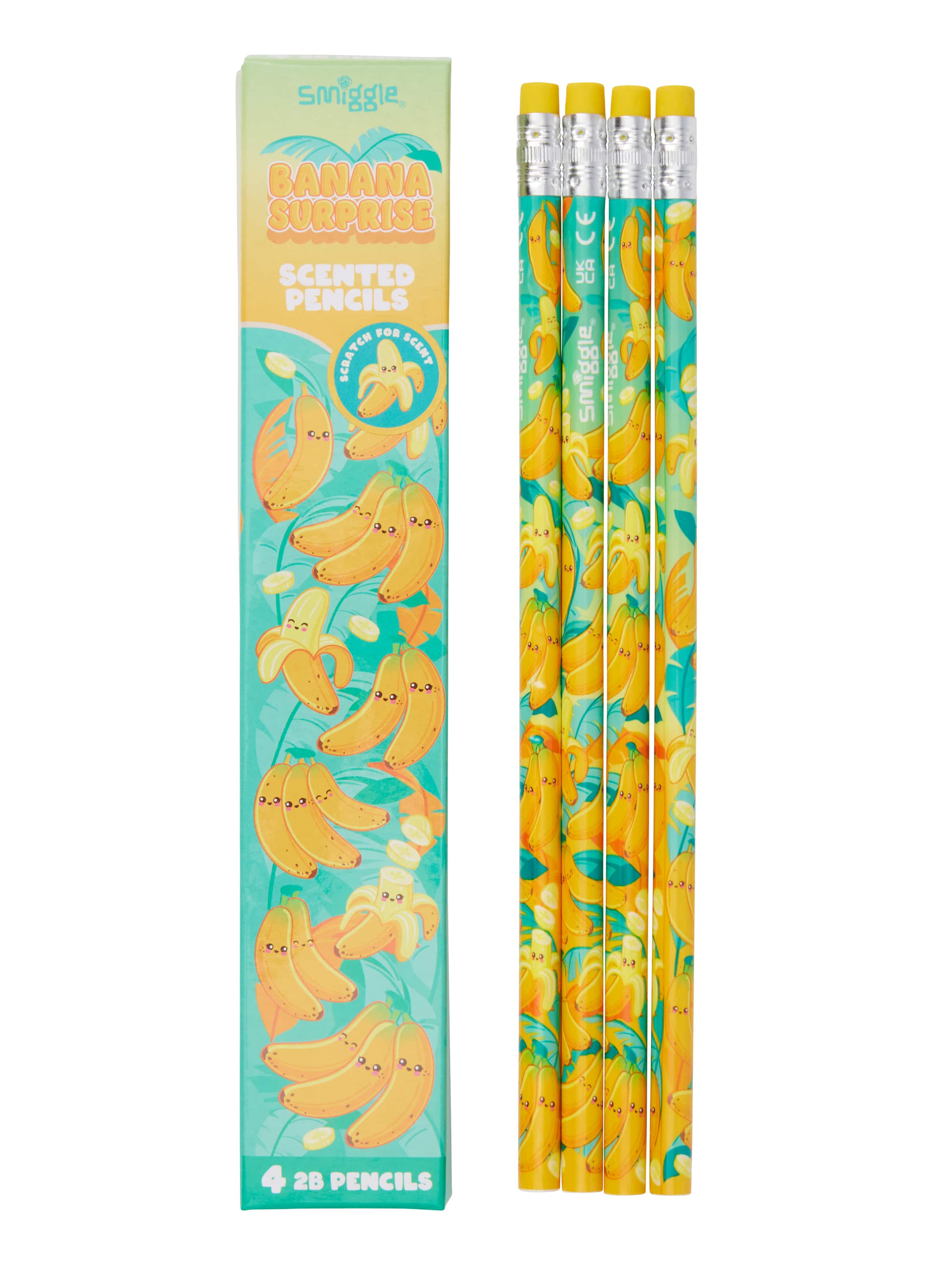 Smiggle - Set de 4 Lápices Perfumados