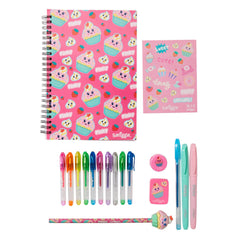 Smiggle - Cuaderno A5 perfumado y set de papelería