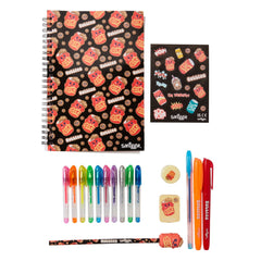 Smiggle - Cuaderno A5 perfumado y set de papelería