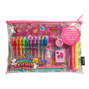 Smiggle - Cuaderno A5 perfumado y set de papelería