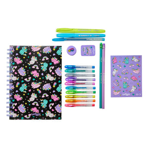 Smiggle - Cuaderno A5 perfumado y set de papelería