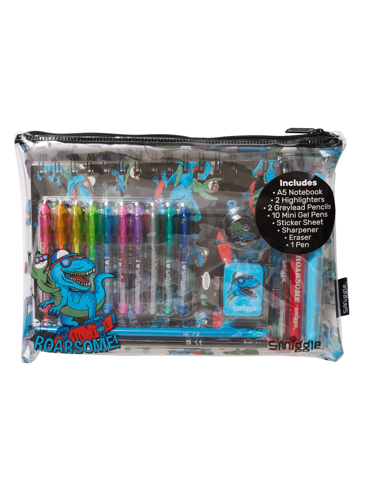 Smiggle - Cuaderno A5 perfumado y set de papelería