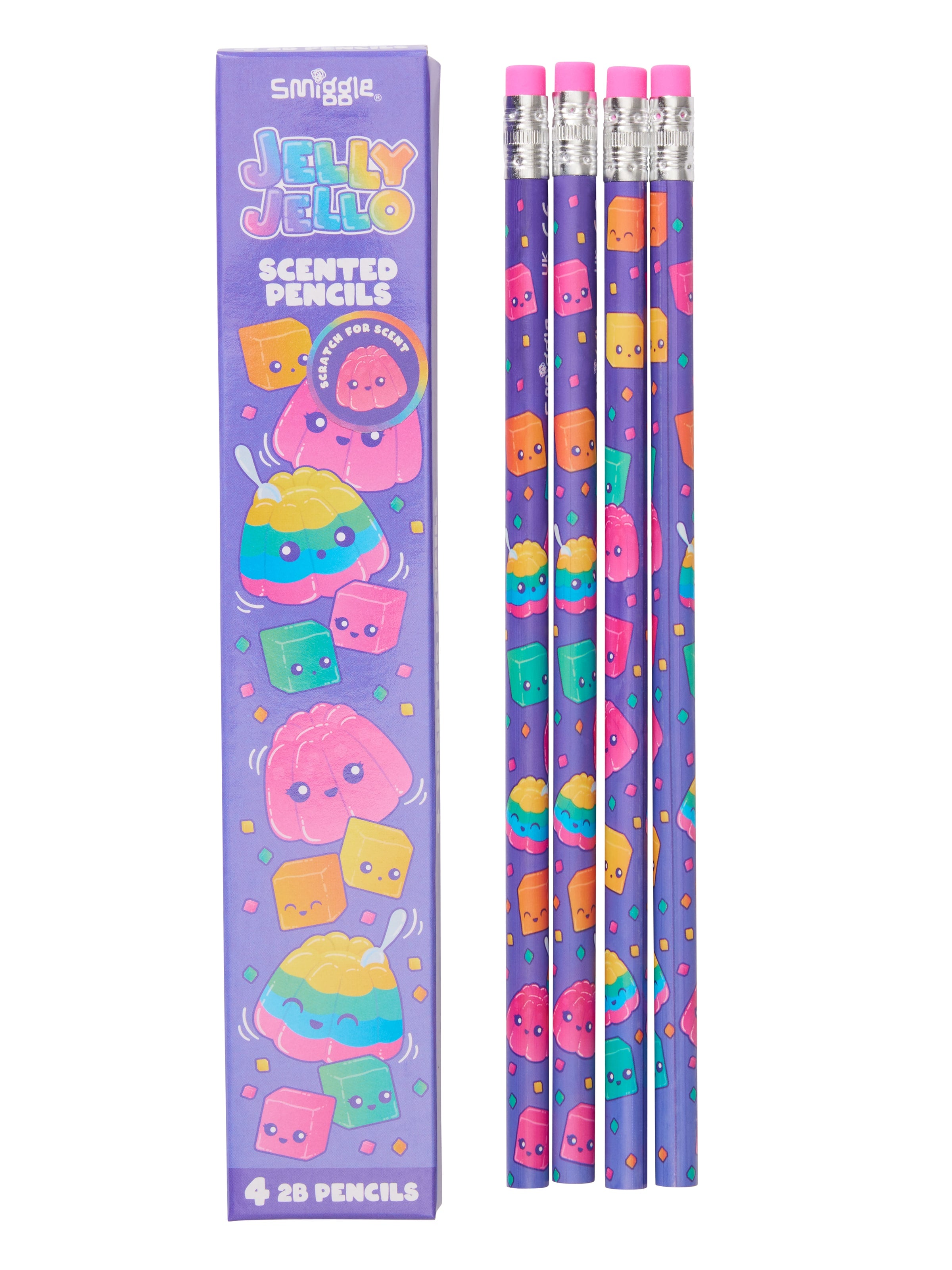 Smiggle - Paquete de 4 bolígrafos perfumados