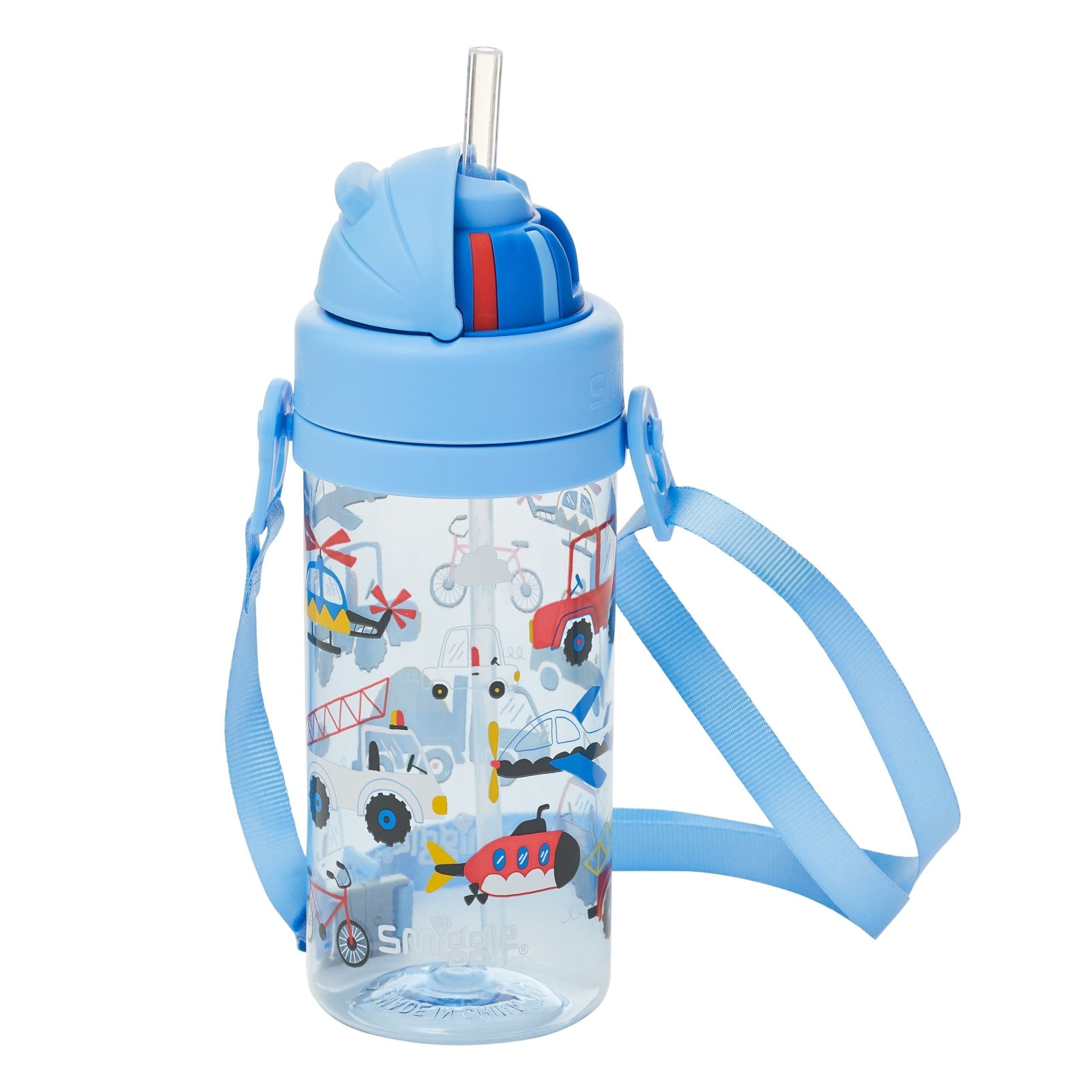 Smiggle - Botella de agua La La Teeny Tiny de 400 ML sin BPA con pajita oculta