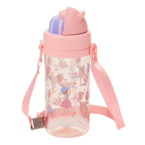 Smiggle - Botella de Agua con Pajita Escondida La La Teeny Tiny 400 ML sin BPA
