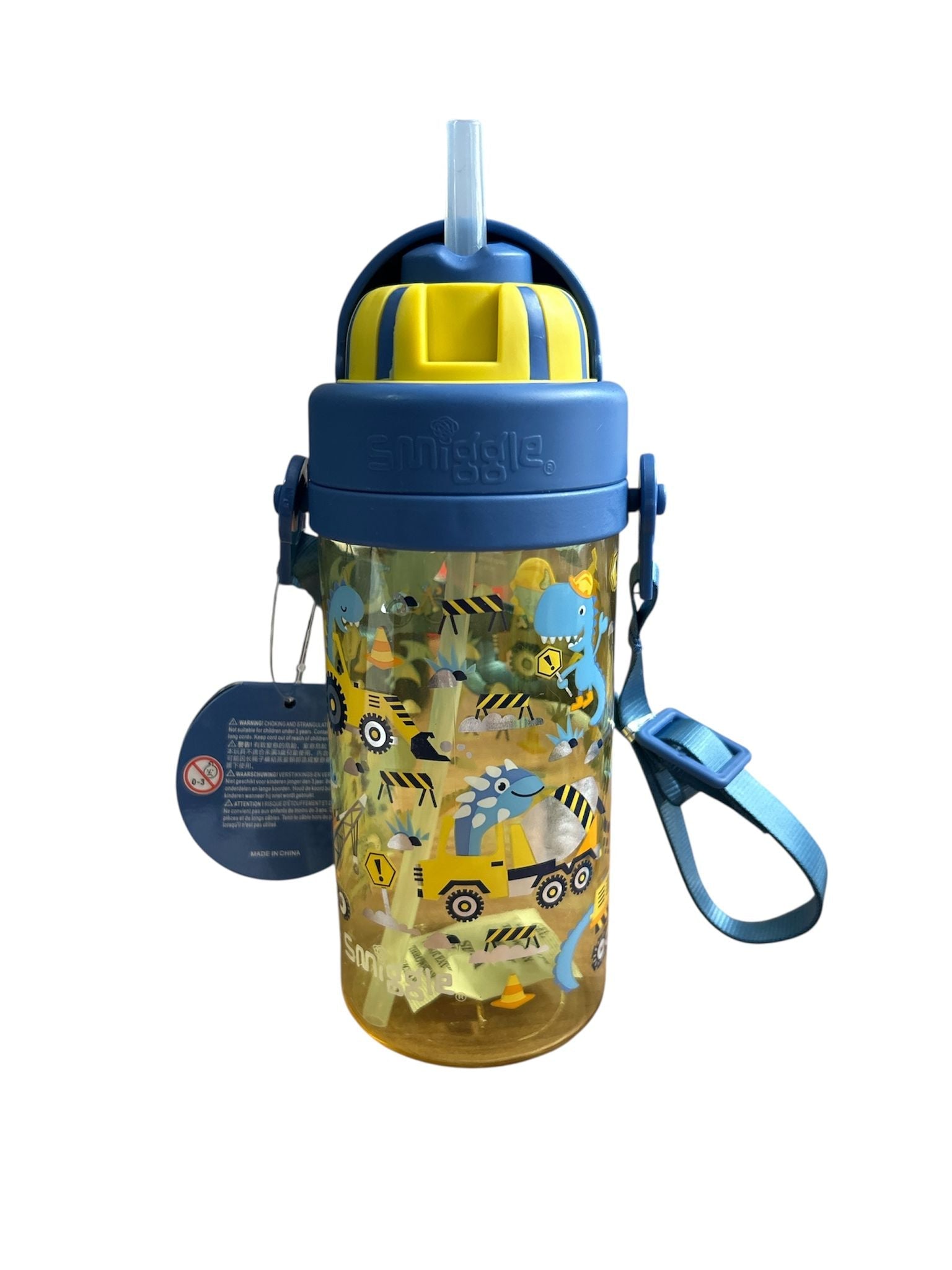 Smiggle - Botella de agua La La Teeny Tiny de 400 ML sin BPA con pajita oculta