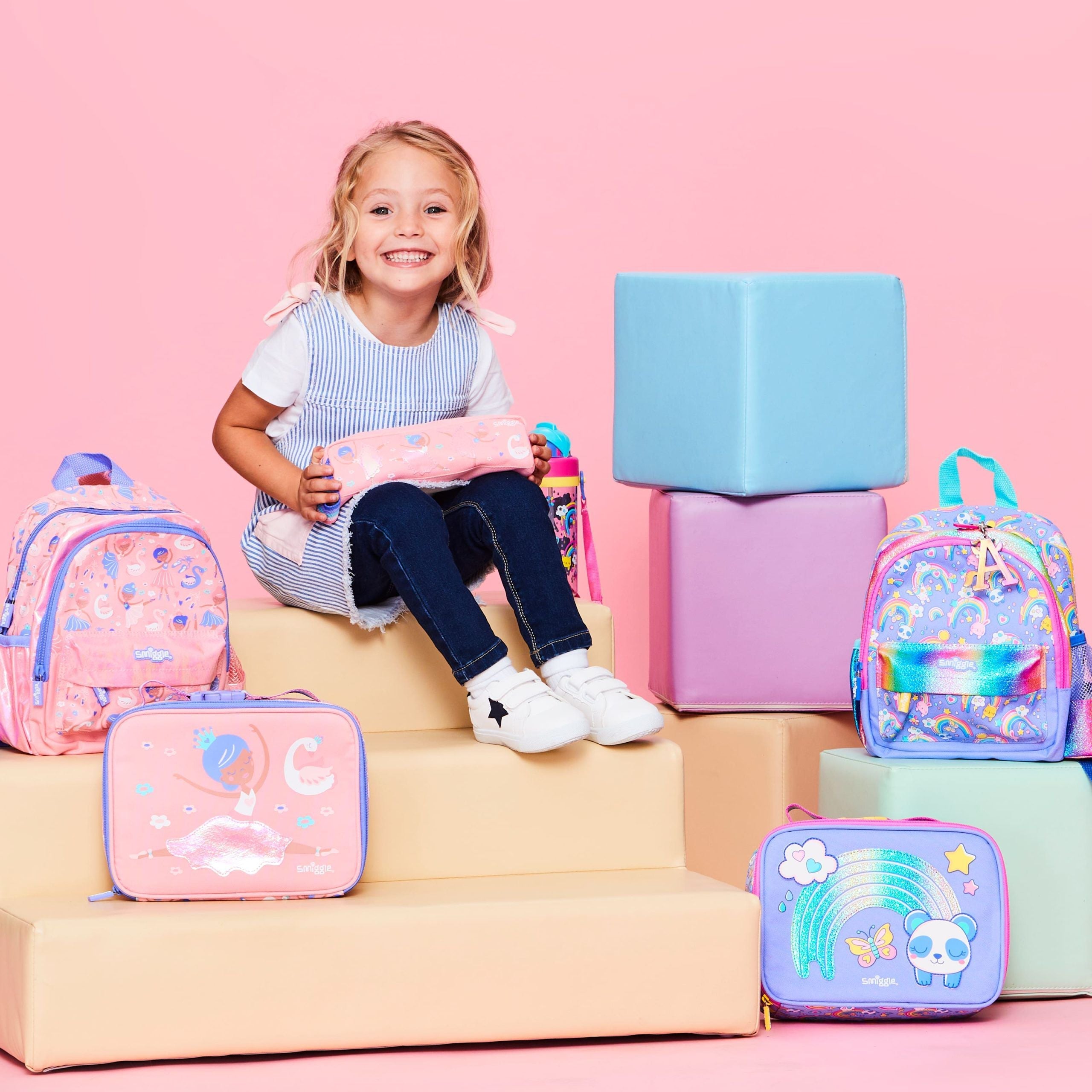 Smiggle - Set de mochila de guardería La La Teeny Tiny