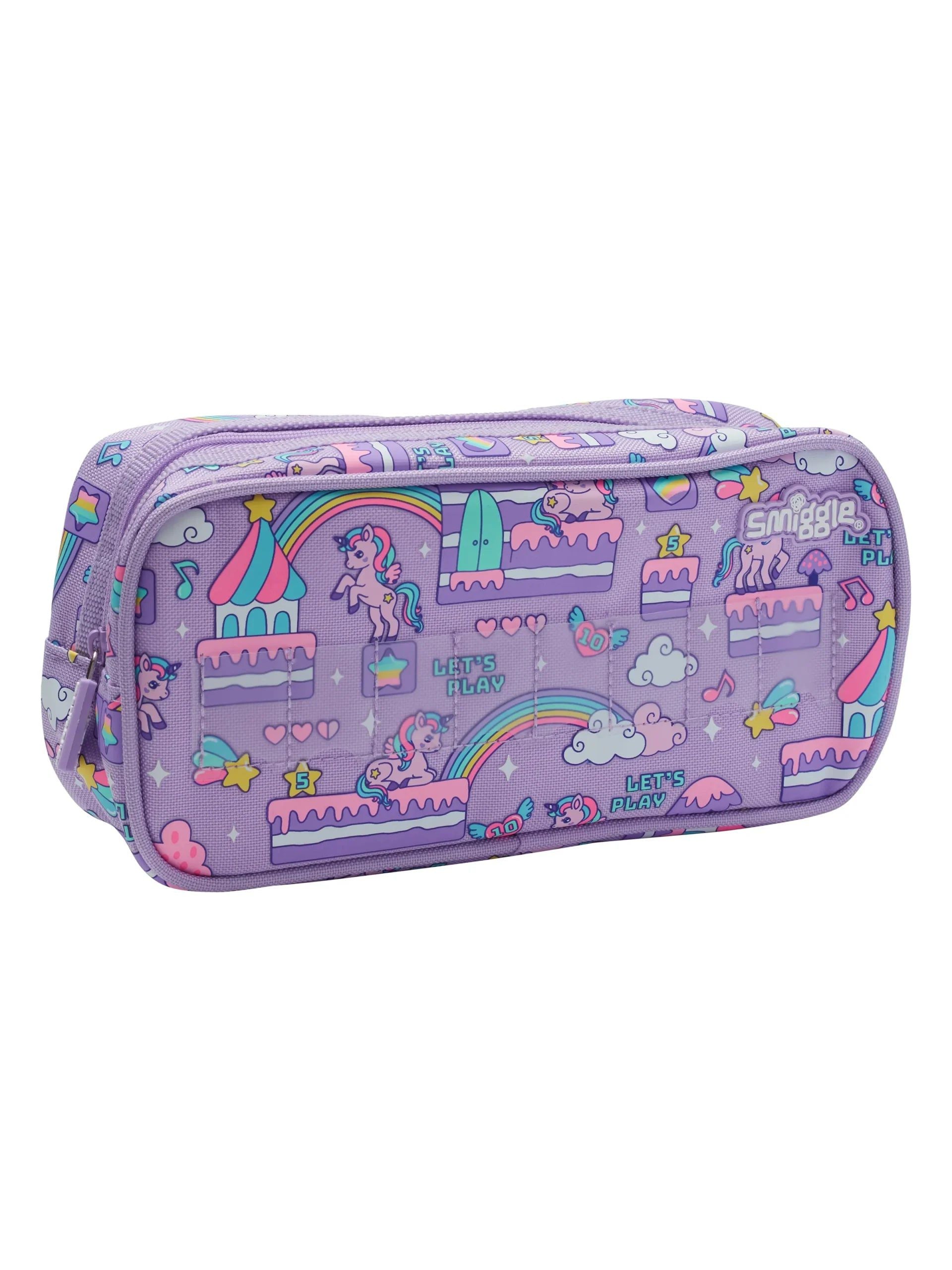 Estuche para lápices Smiggle - Lets Play con etiqueta