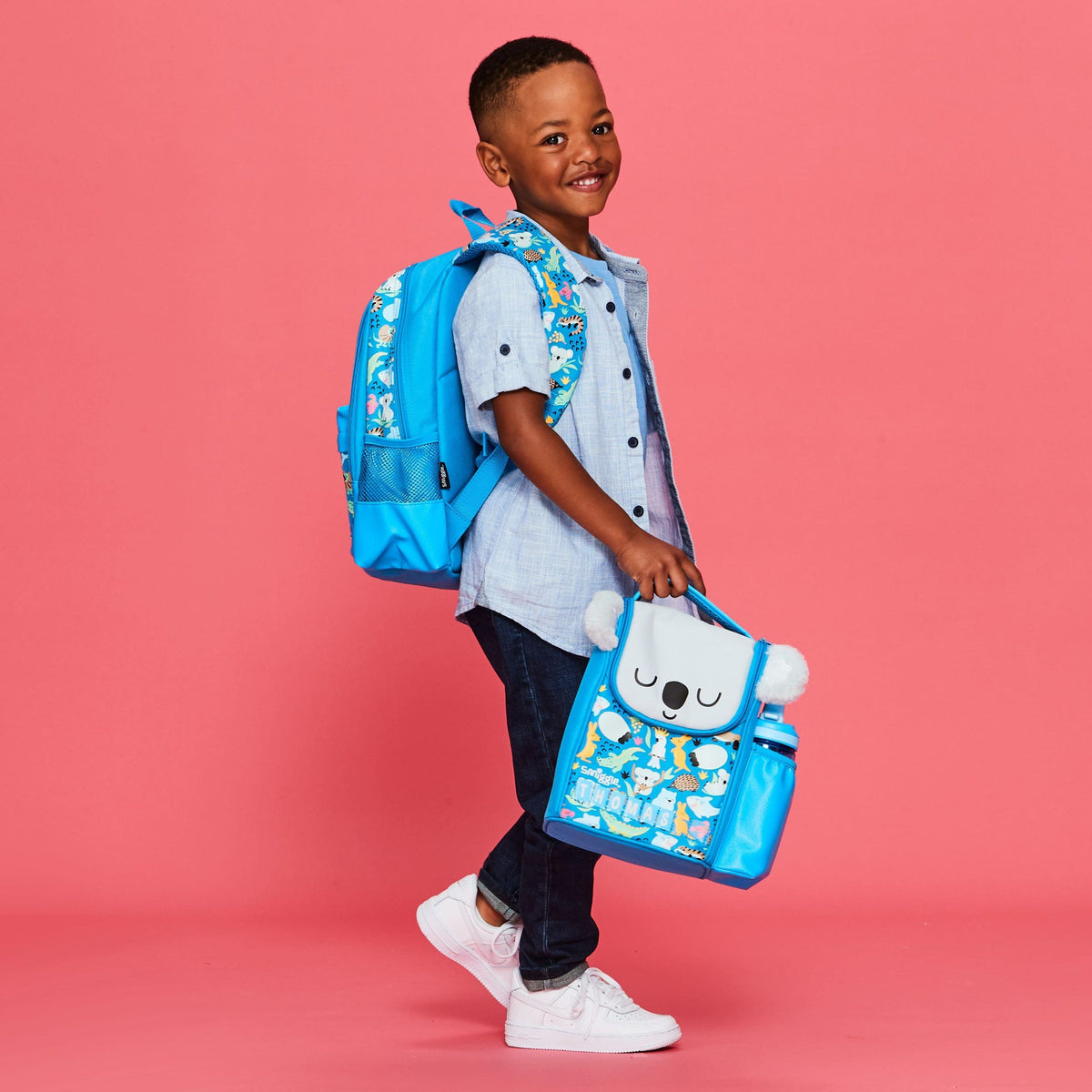 Mochila Smiggle - Lil' Mates Id Junior Koala Azul