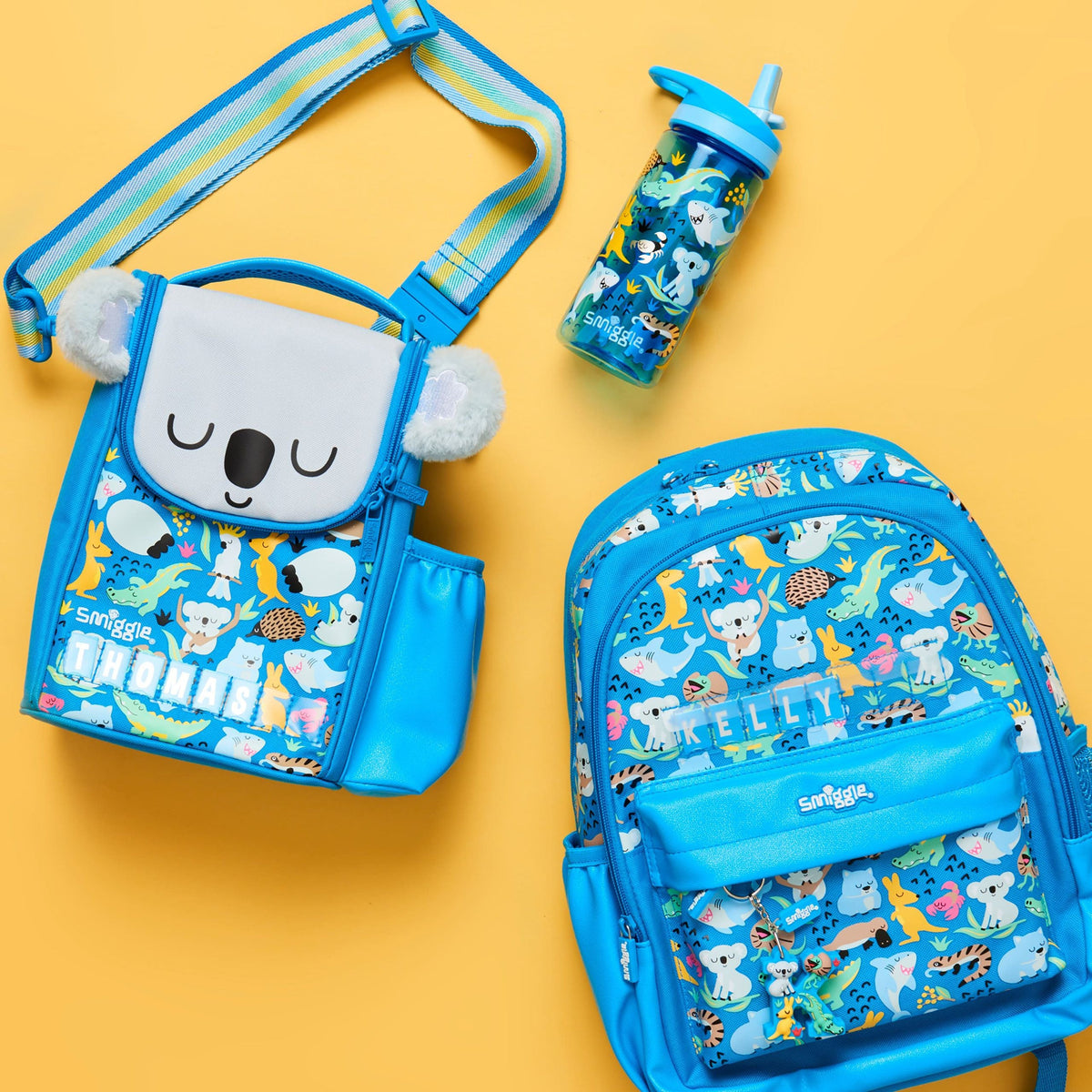 Mochila Smiggle - Lil' Mates Id Junior Koala Azul