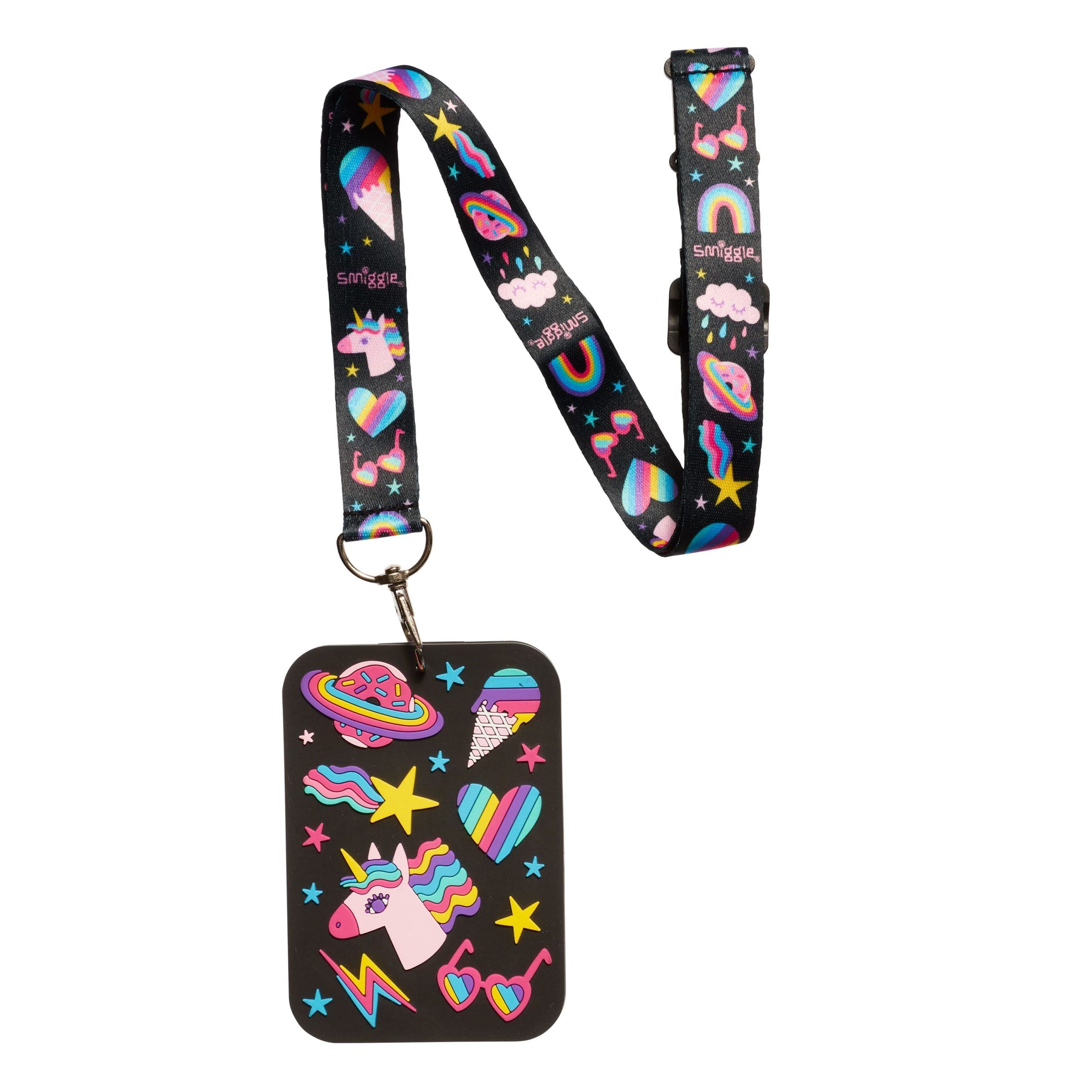 Smiggle - Tarjeta de identificación con cordón autobús y clase Lil' Mates Junior perfumada