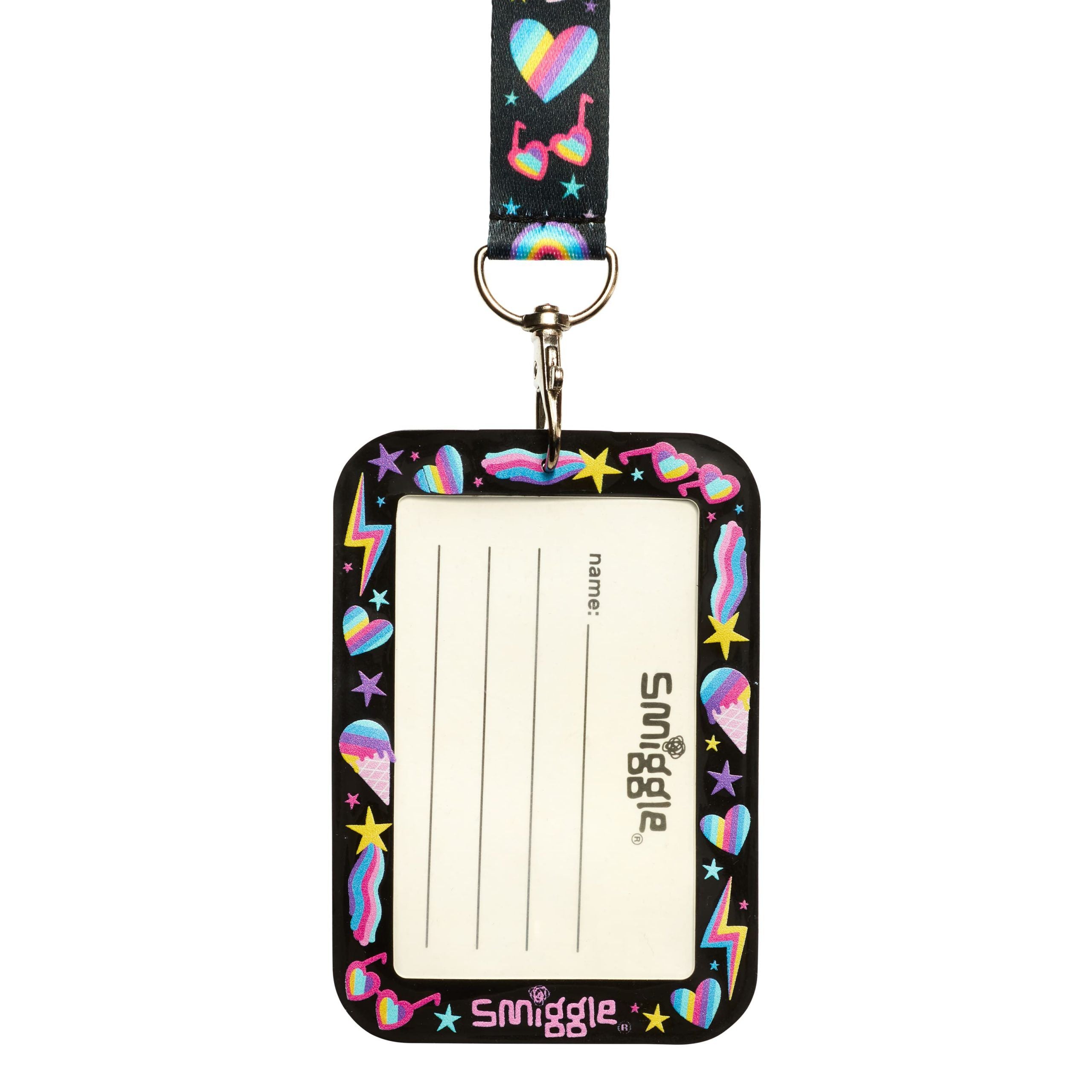 Smiggle - Tarjeta de identificación con cordón autobús y clase Lil' Mates Junior perfumada
