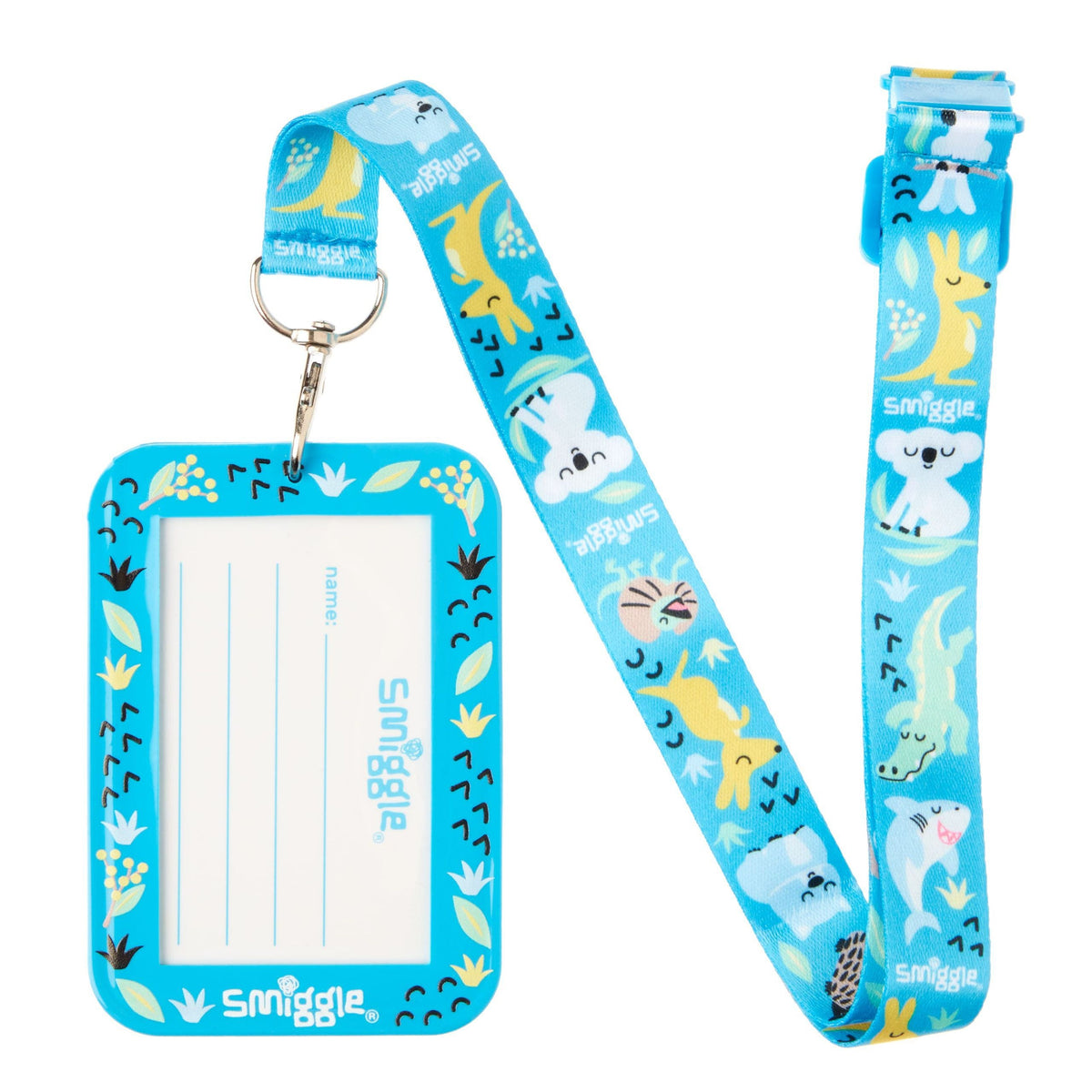 Smiggle - Tarjeta de identificación con cordón autobús y clase Lil' Mates Junior perfumada