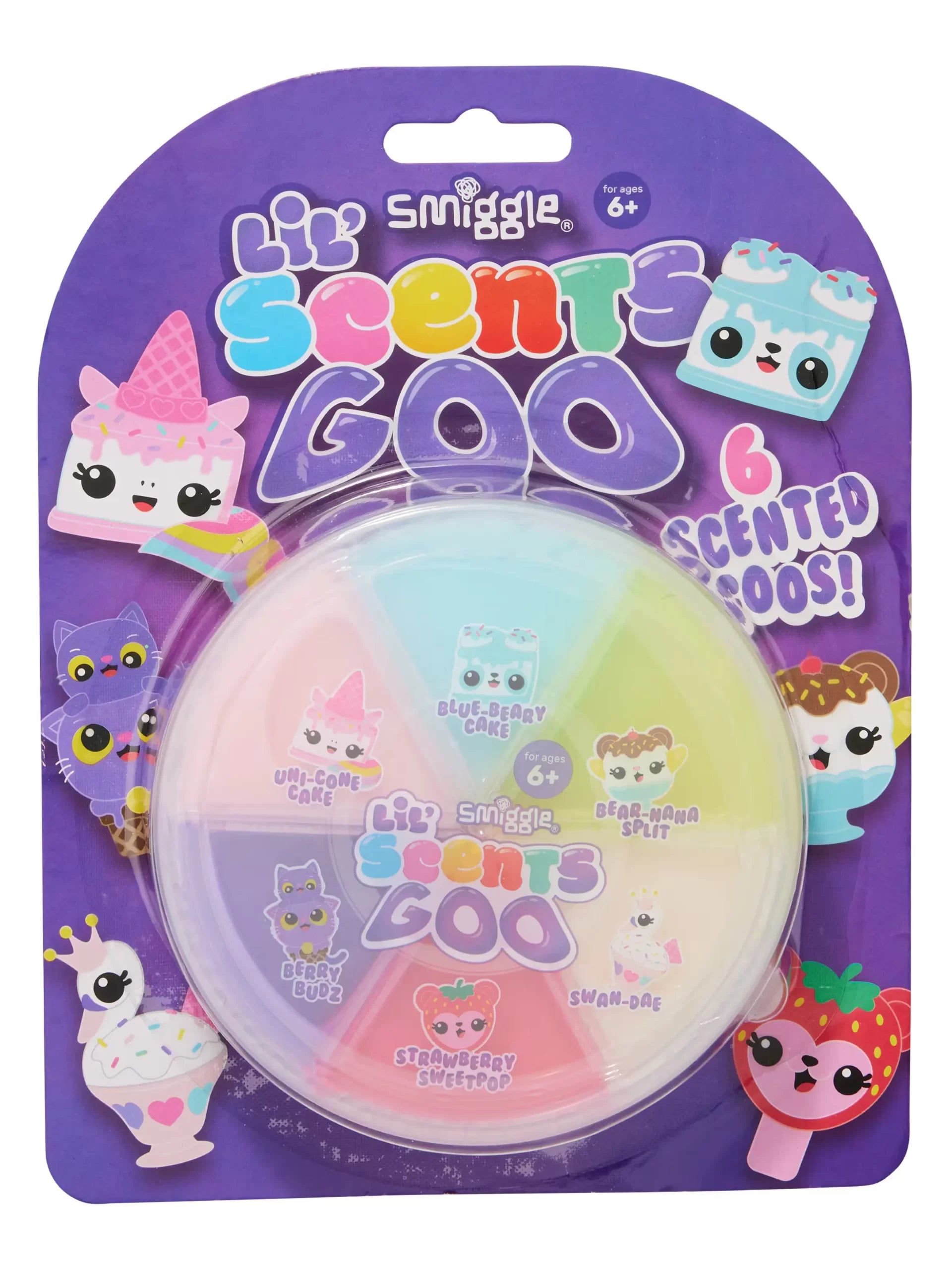 Smiggle - Set de Slime Blando Aromático "Lil' Scent Goo"