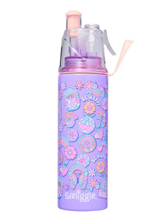 Smiggle - Botella de acero de 500 ML con rociador de agua sin límites