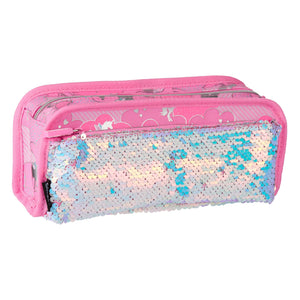 Smiggle - Estuche de tres compartimentos Lunar Unicorn