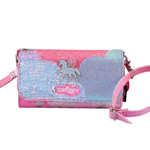 Smiggle - Monedero, bolso de mano y bandolera Lunar Unicorn