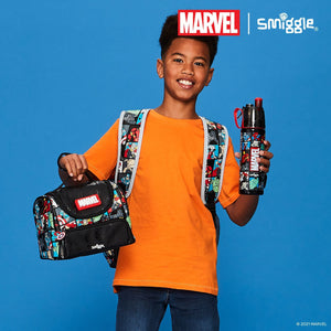 Smiggle - Botella de acero inoxidable Marvel de 500 ml