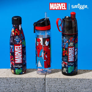 Smiggle - Botella de acero inoxidable Marvel de 500 ml