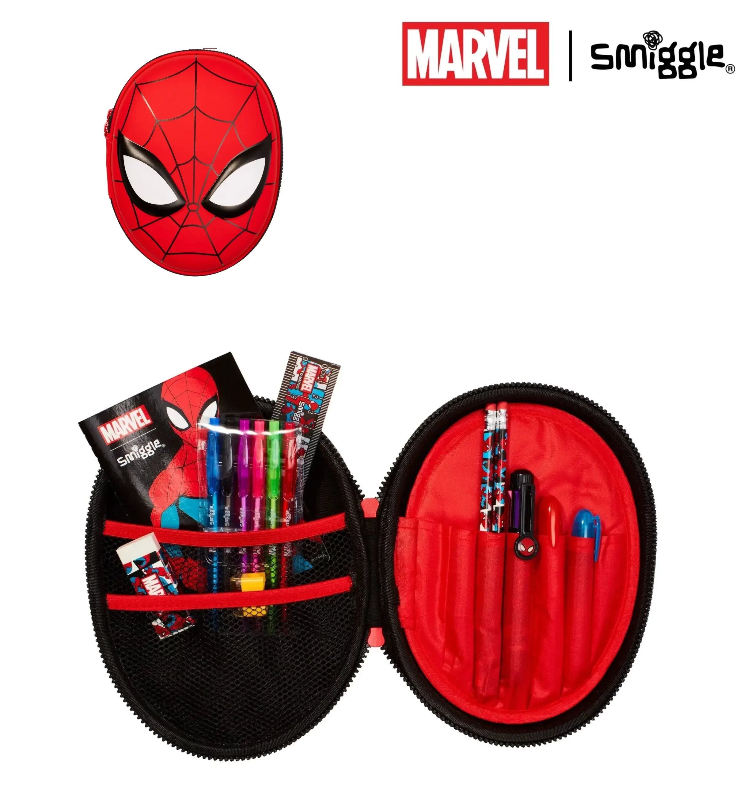 Estuche para lápices y set de papelería Smiggle - Marvel Spiderman