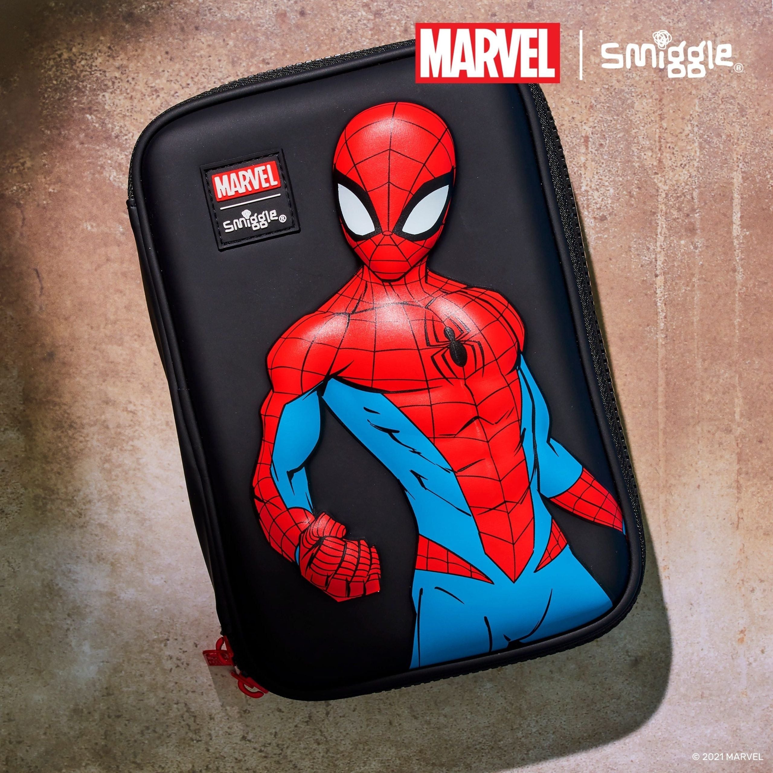 Smiggle - Estuche rígido Spiderman Marvel