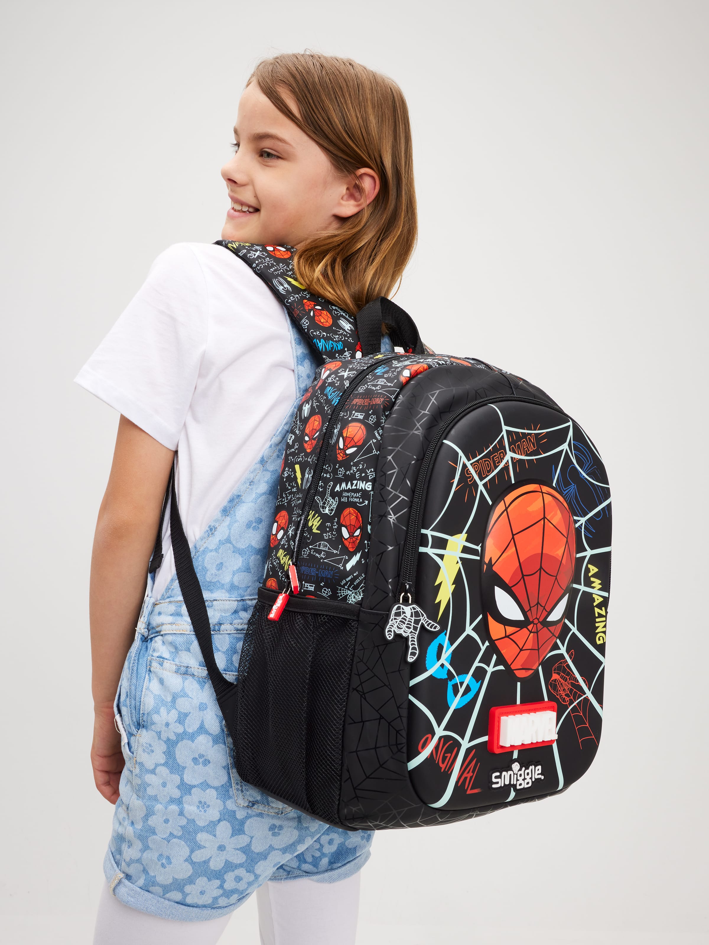 Smiggle - Mochila Escolar Marvel Spiderman