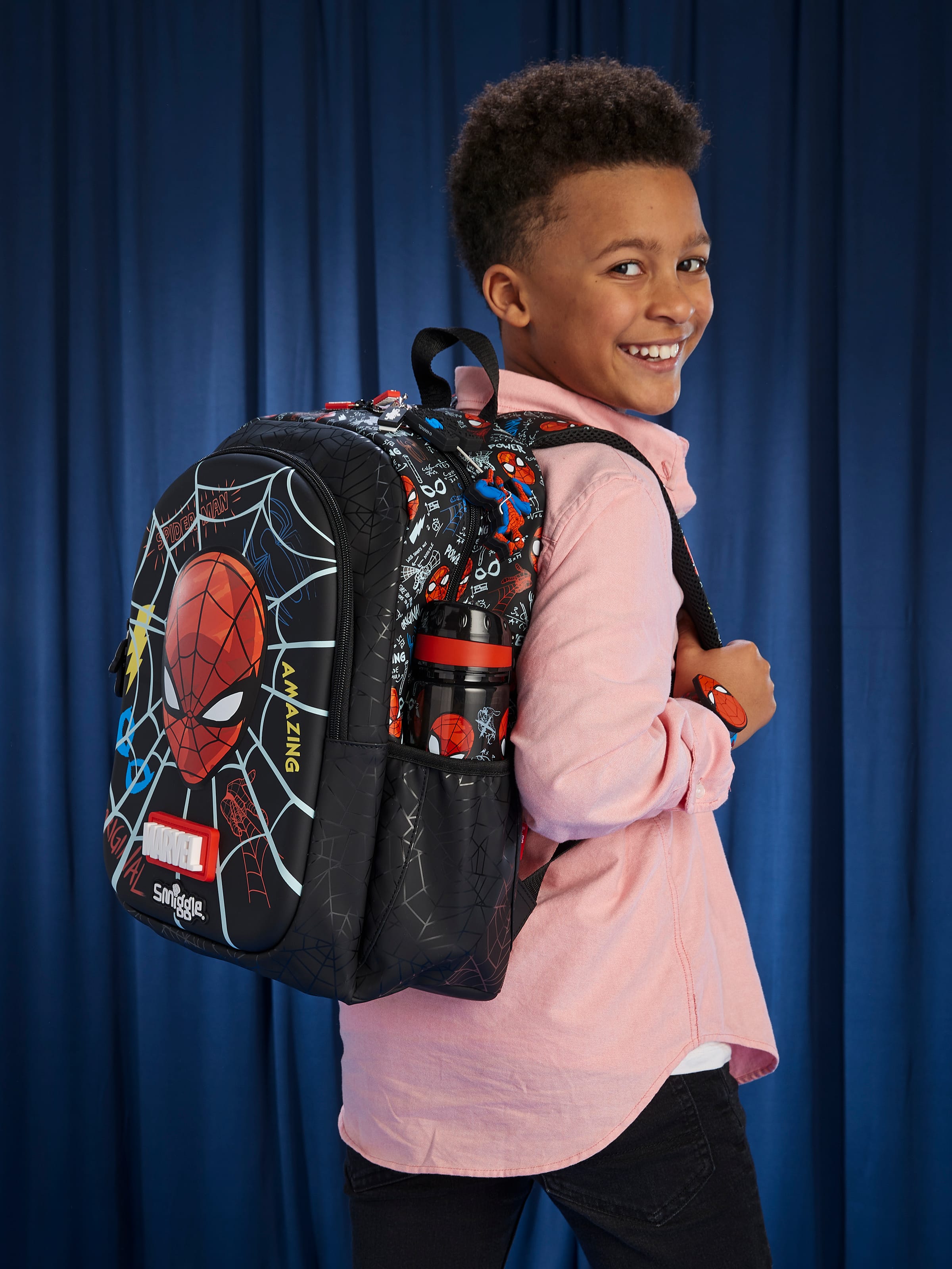 Smiggle - Mochila Escolar Marvel Spiderman