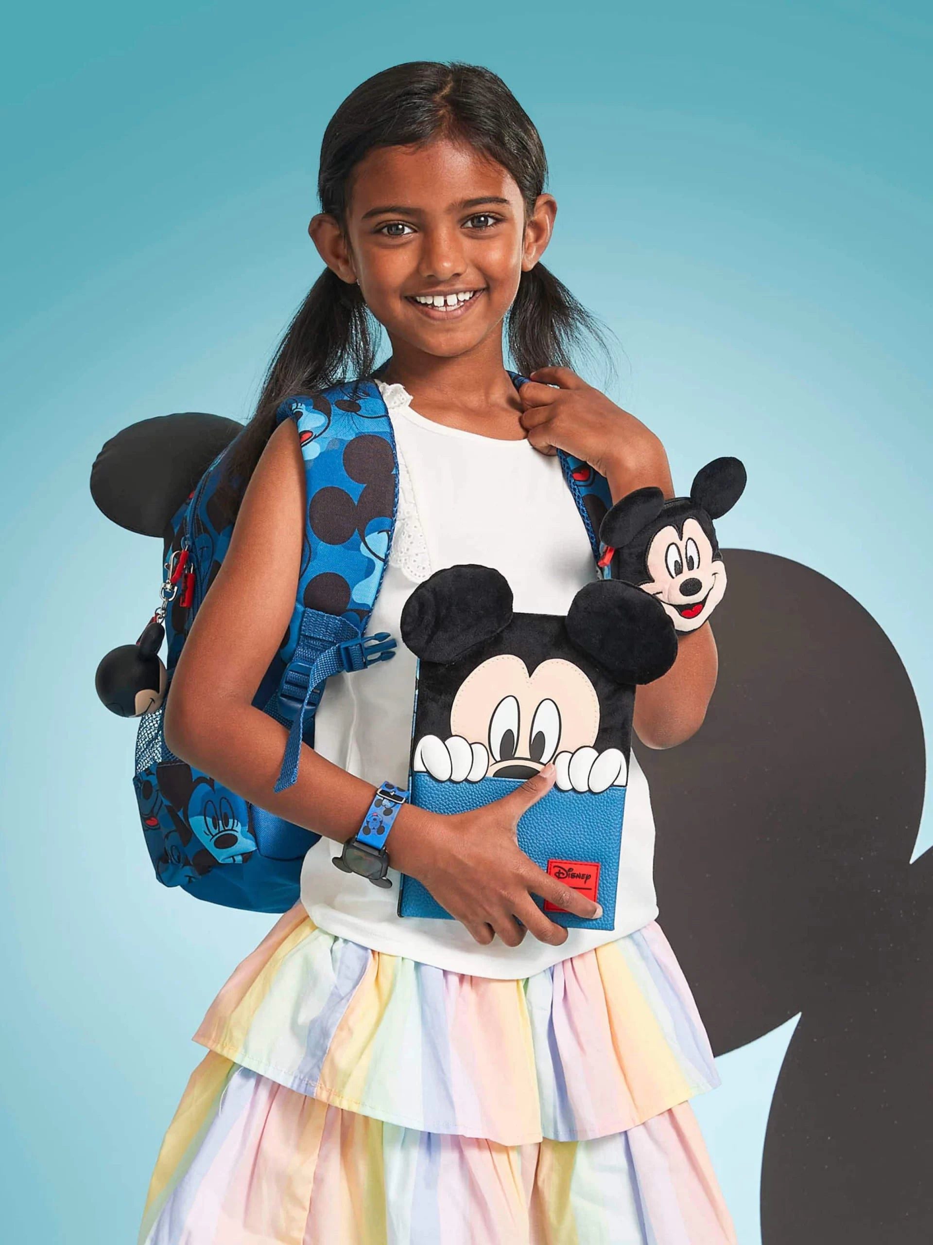 Smiggle - Cuaderno y diario rayado A5 de Mickey Mouse