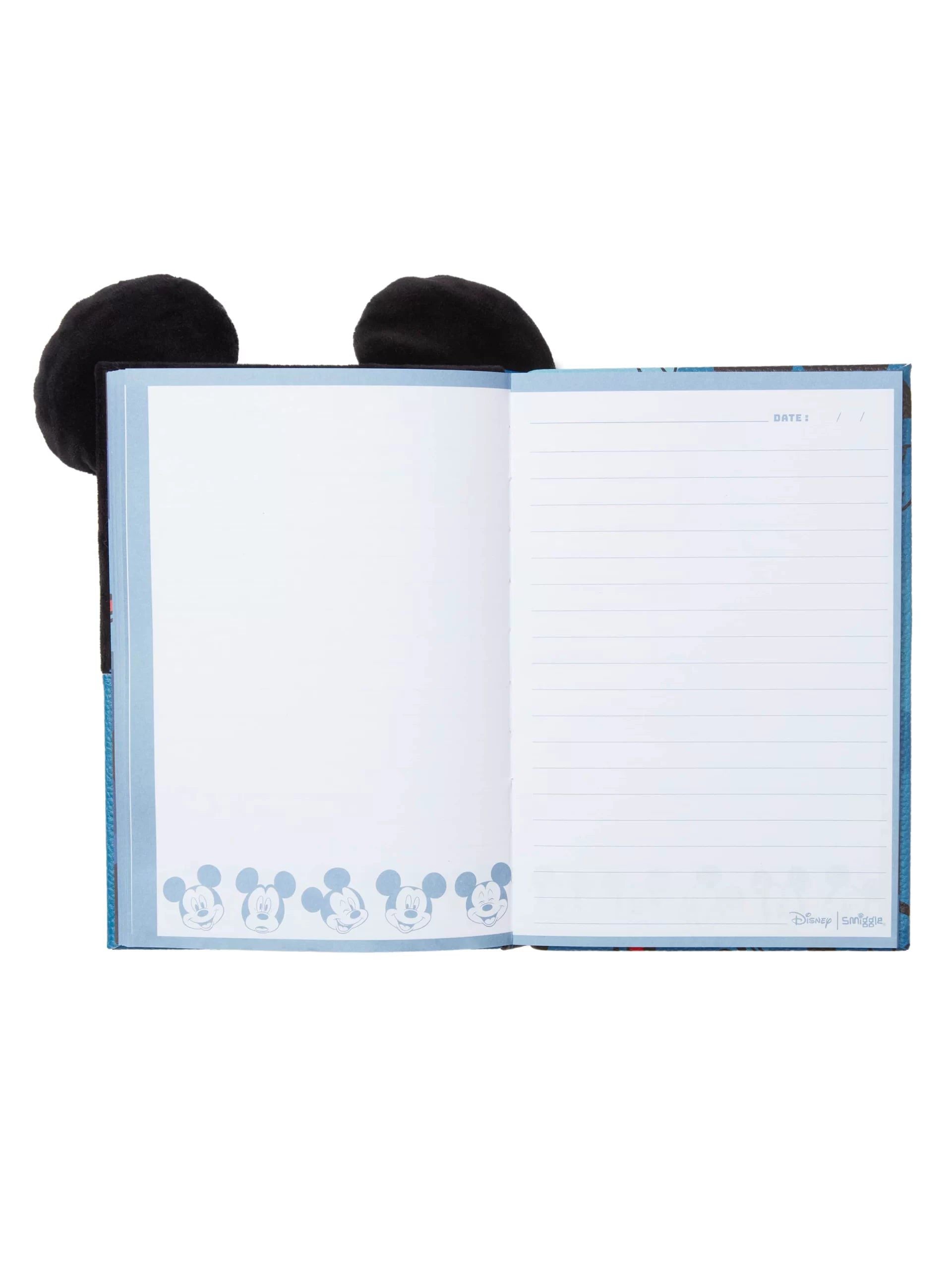 Smiggle - Cuaderno y diario rayado A5 de Mickey Mouse