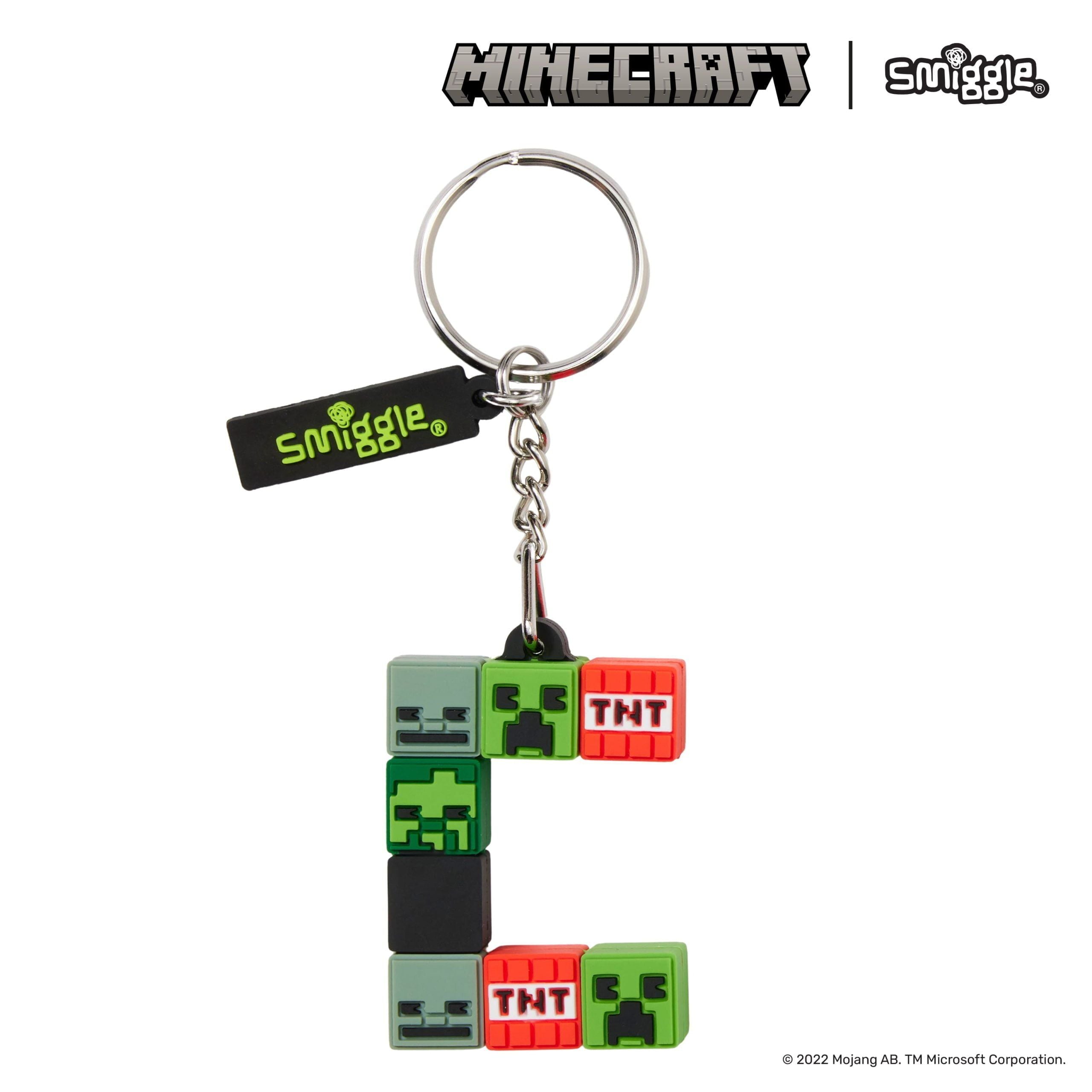 Smiggle - Llavero de la Letra C de Minecraft