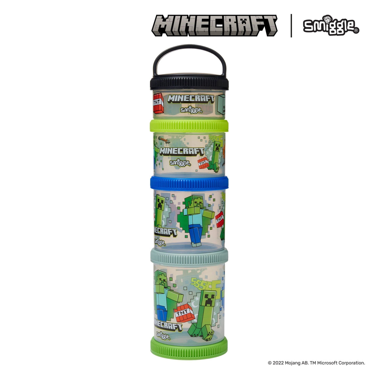 Smiggle - Recipiente de galletas y aperitivos de Minecraft