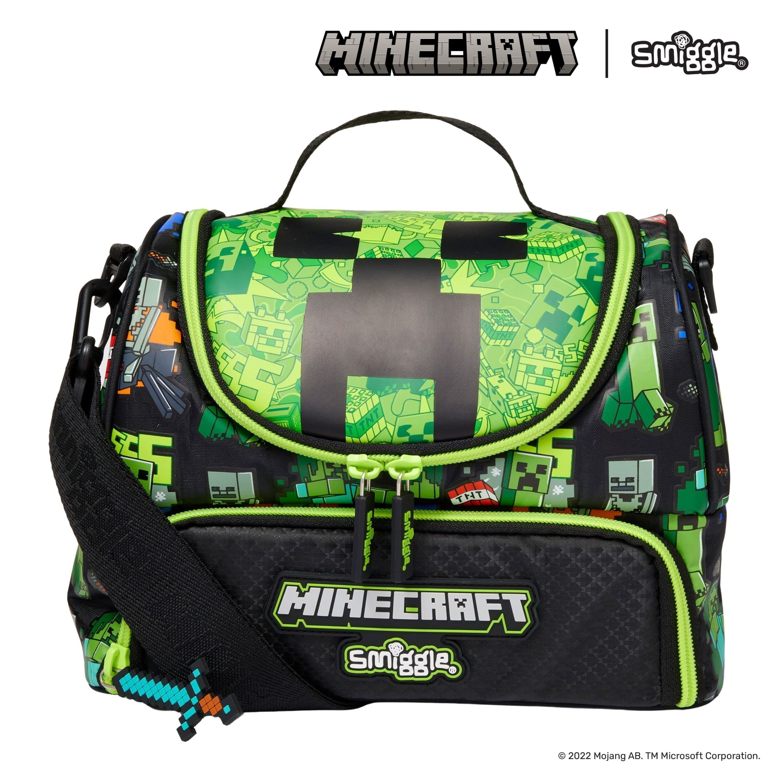 Smiggle - Minecraft Fiambrera Colgante de Doble Capa