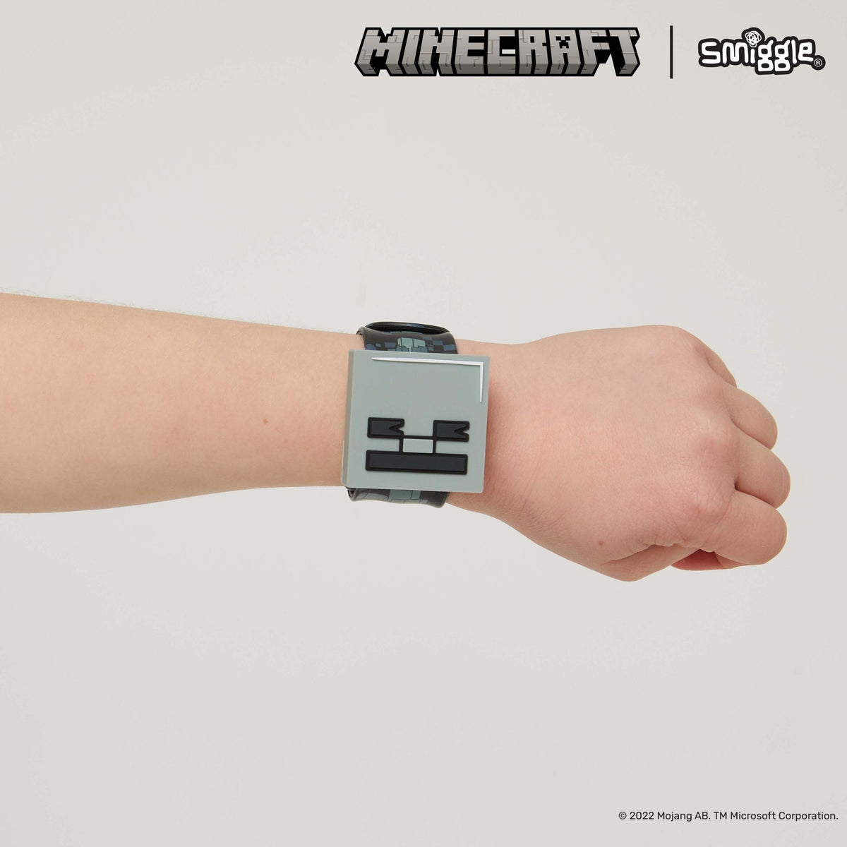 Smiggle - Minecraft Pulsera Slapband con Dijes Intercambiables