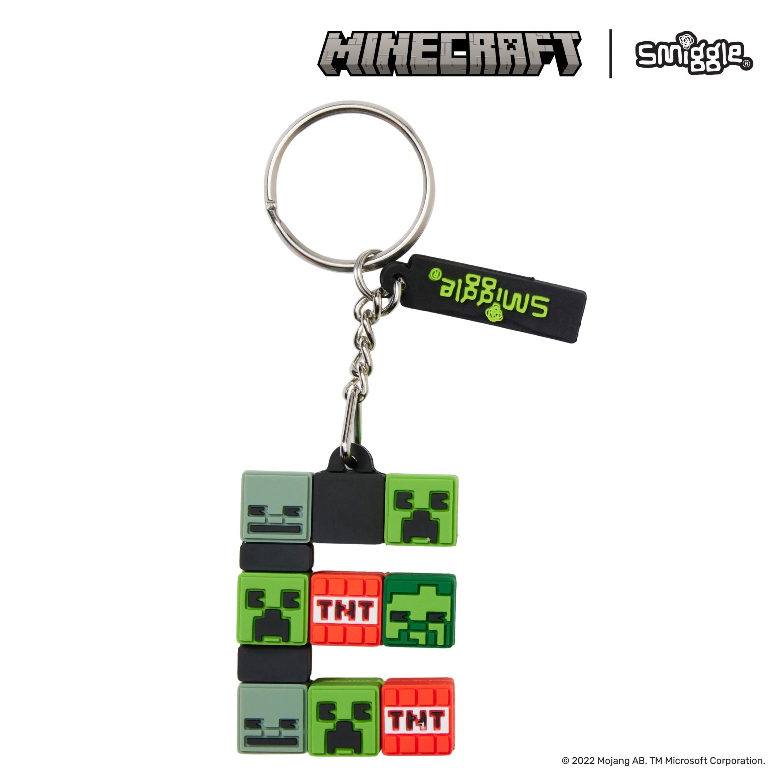 Smiggle - Llavero con la letra E de Minecraft