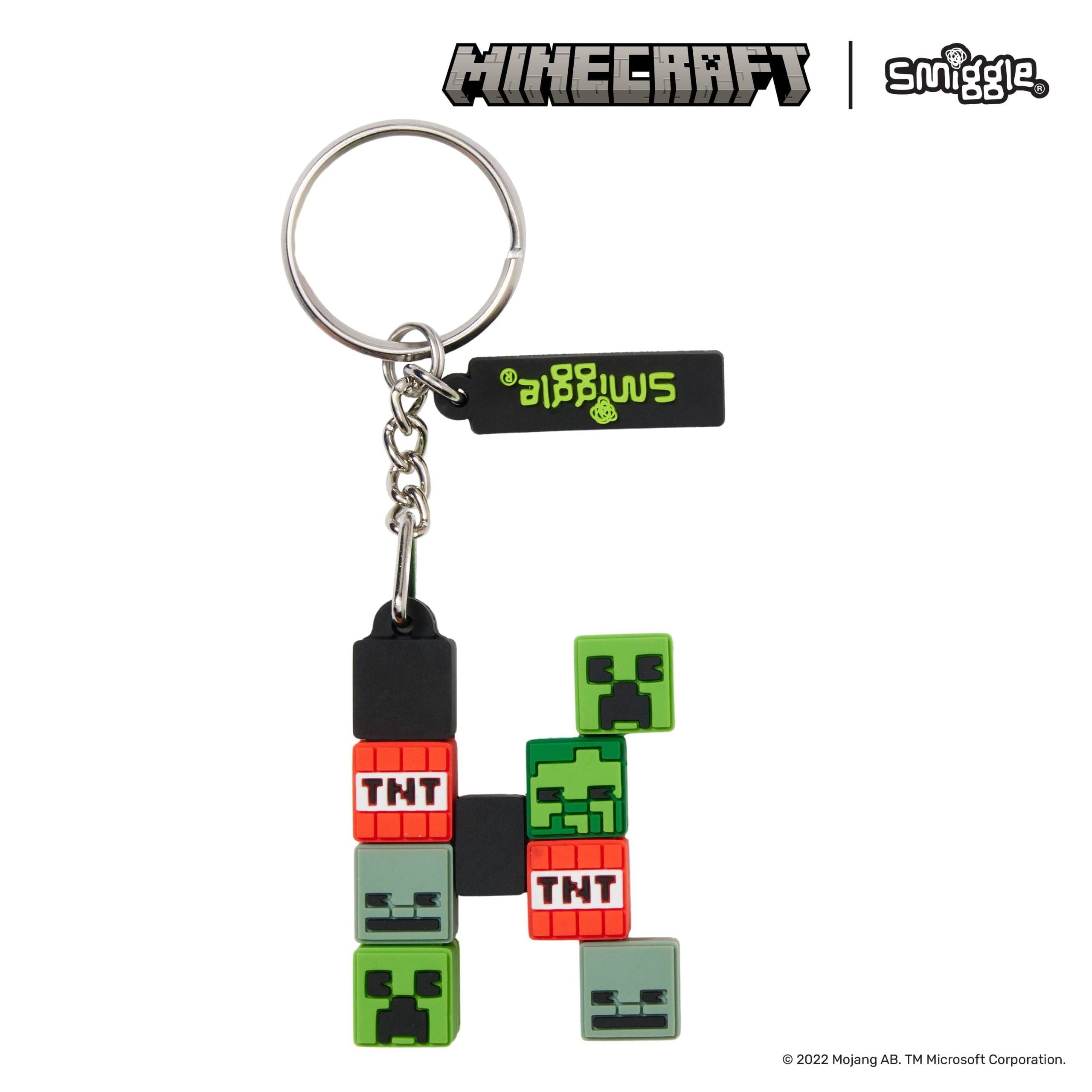 Smiggle - Llavero de la letra K de Minecraft