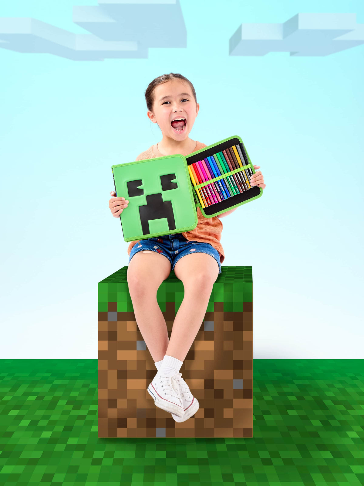 Smiggle - Set de papelería y estuche Minecraft