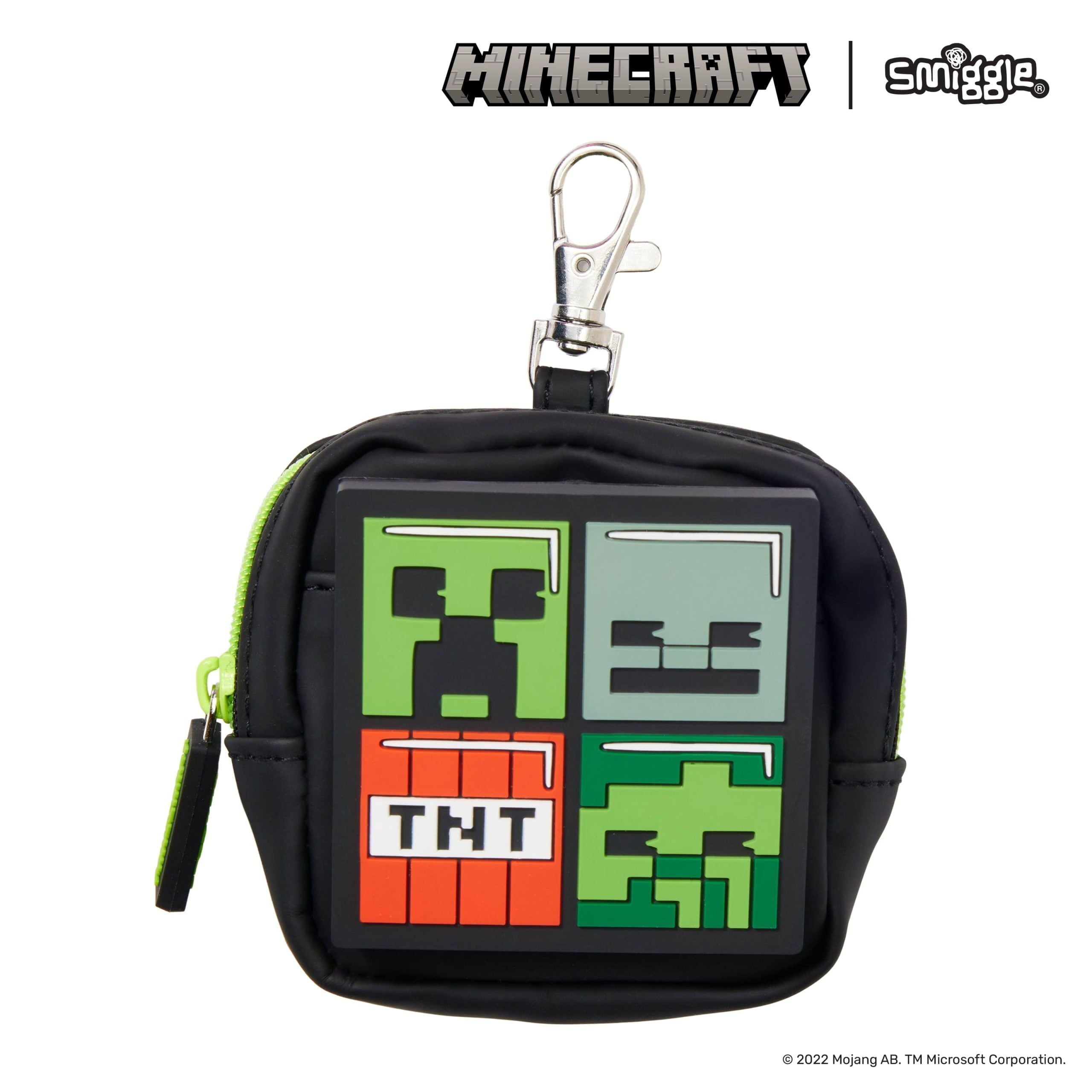 Smiggle - Llavero mini con lápiz y bloc de notas de Minecraft