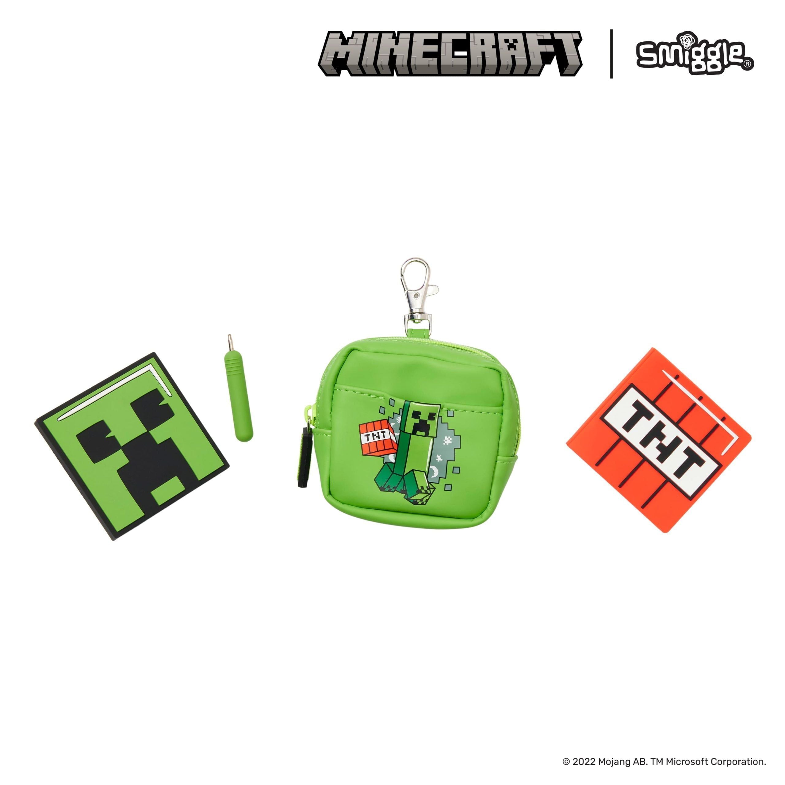Smiggle - Llavero mini con lápiz y bloc de notas de Minecraft
