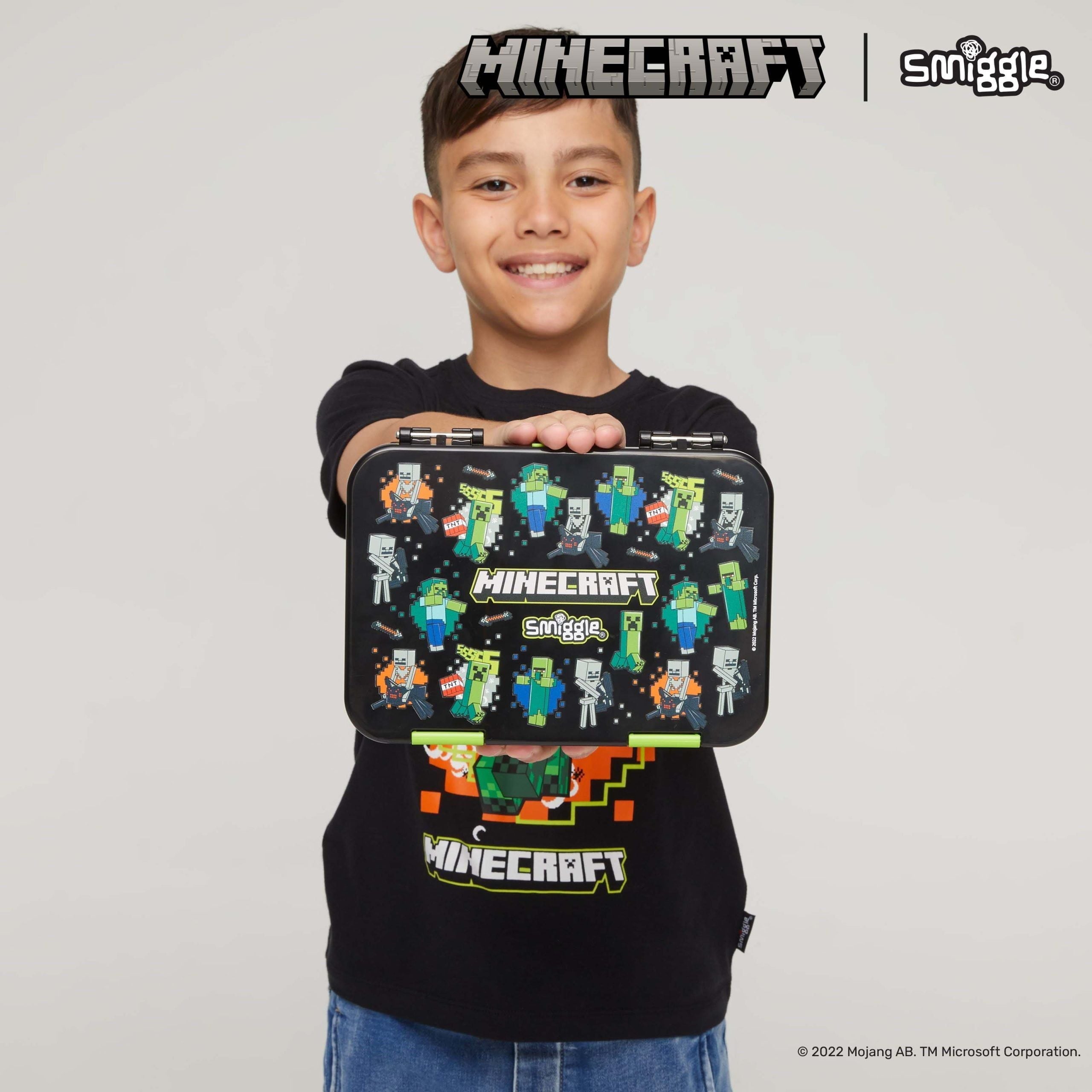 Smiggle - Fiambrera bento mediana Minecraft