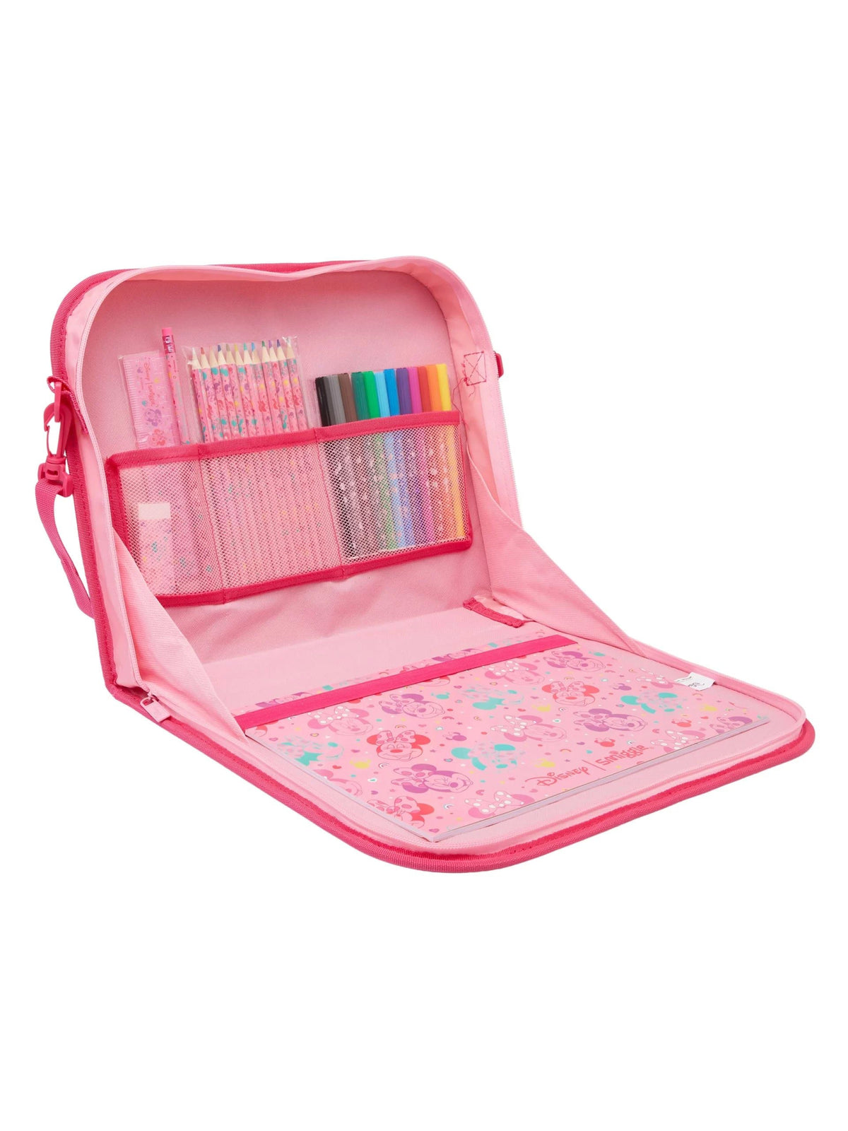Smiggle - Set de pintura y libro para colorear Minnie Mouse con bolsa