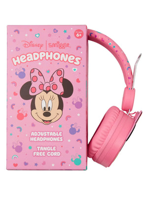 Smiggle - Auriculares de diadema con cable de Minnie Mouse