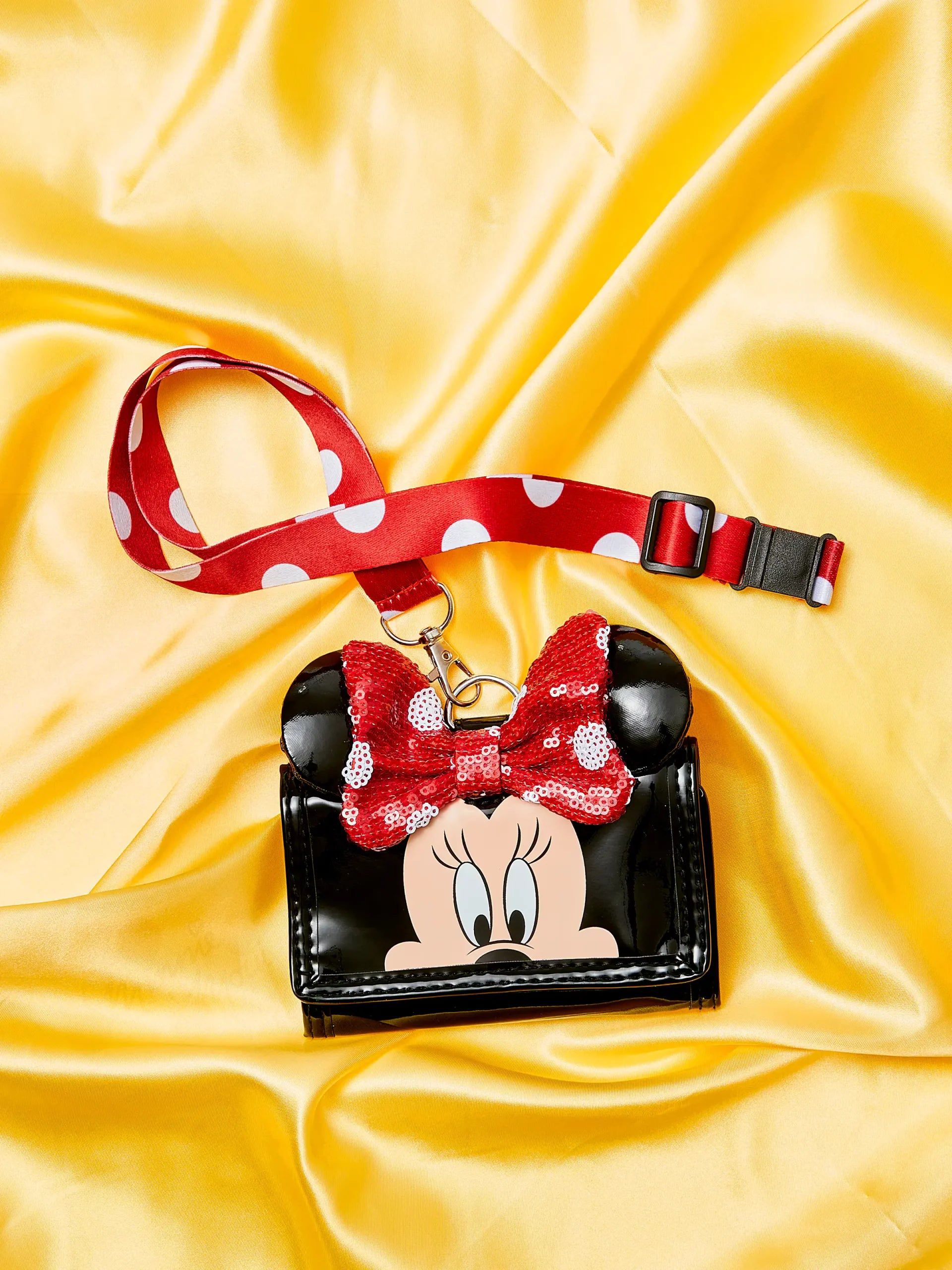 Smiggle - Cartera con cordón y personaje de Minnie Mouse
