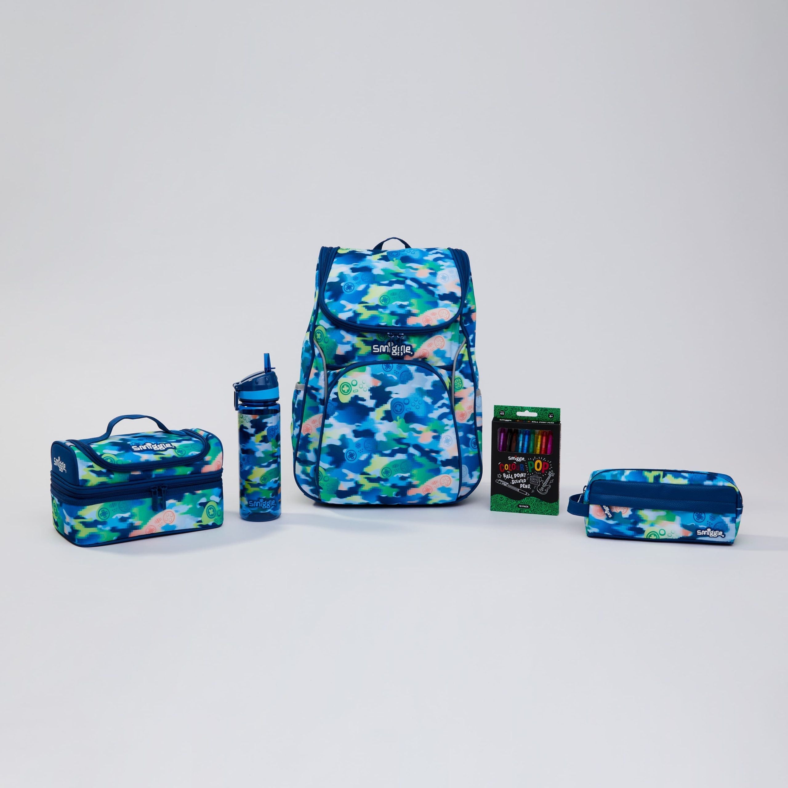 Smiggle - Set de 5 piezas de mochila escolar Mirage