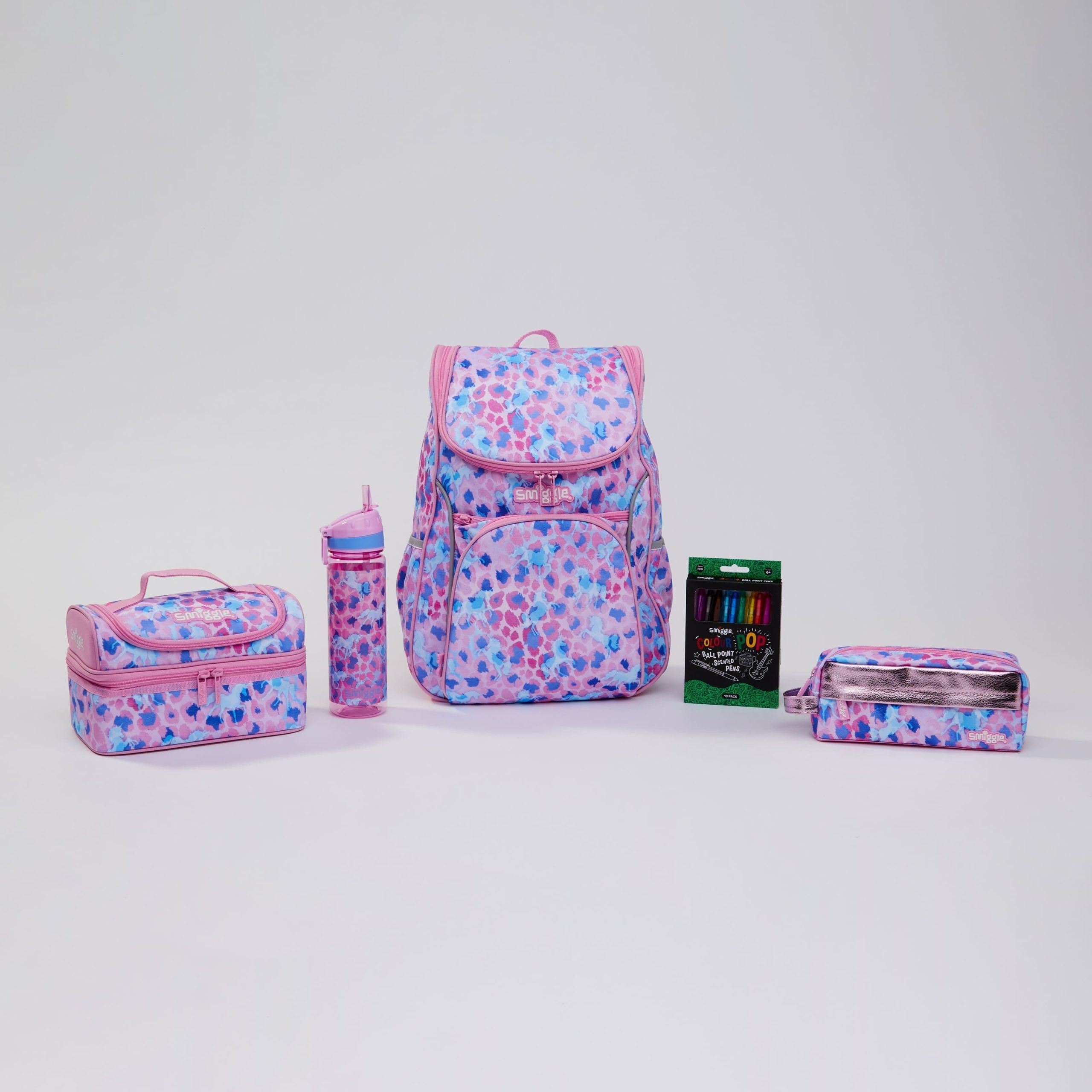 Smiggle - Set de 5 piezas de mochila escolar Mirage