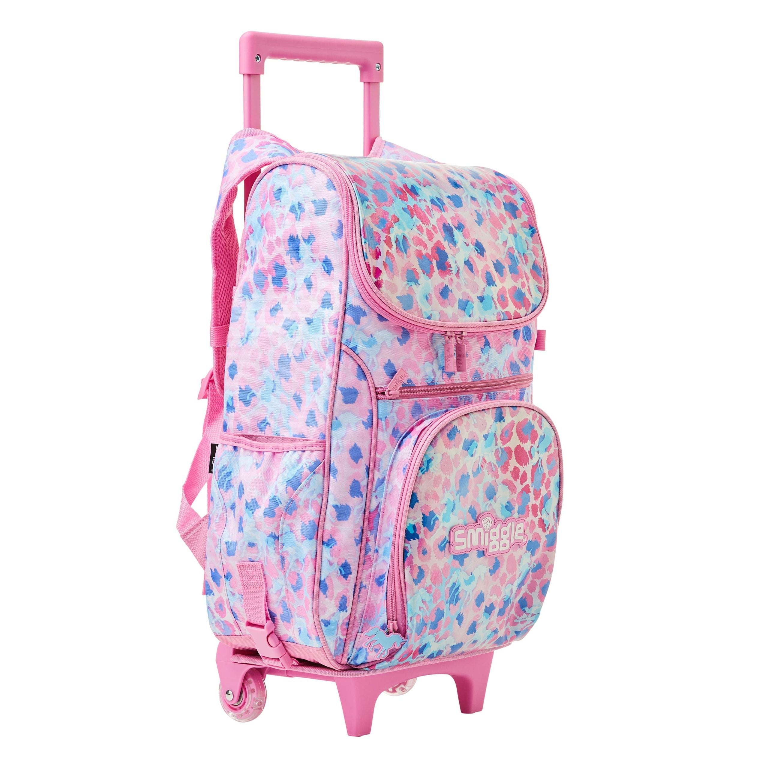Smiggle - Mochila con ruedas y luz Mirage Access