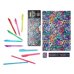 Smiggle - Estuche automático para lápices con calculadora y set de papelería Mirage