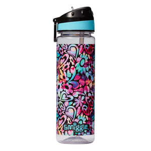Smiggle - Botella de agua Mirage de 650 ml sin BPA con pajita