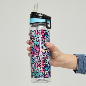 Smiggle - Botella de agua Mirage de 650 ml sin BPA con pajita