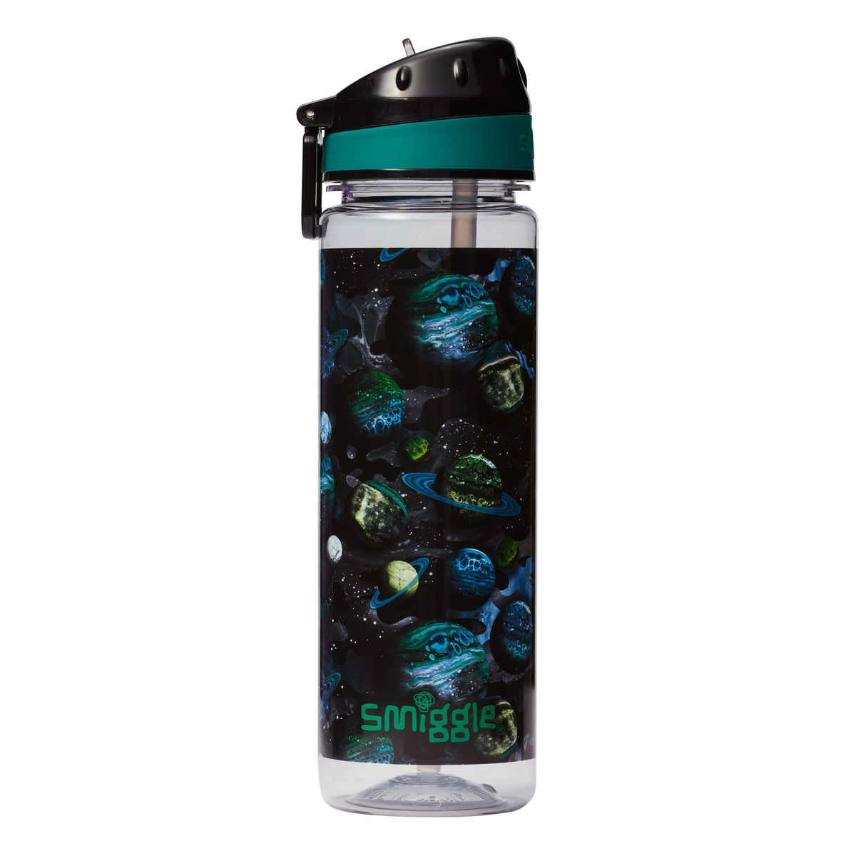 Smiggle - Botella de agua Mirage de 650 ml sin BPA con pajita